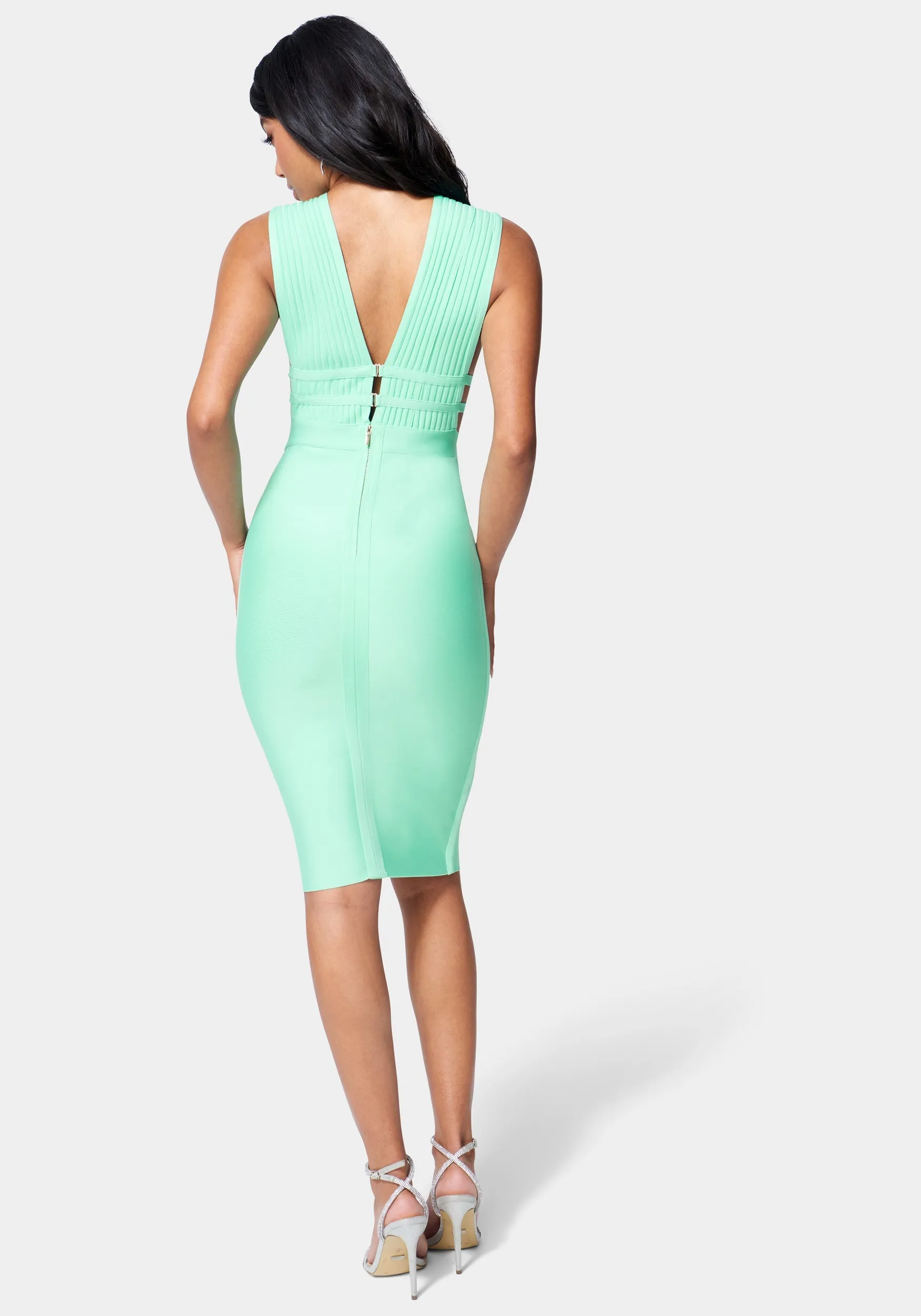 Plunge Neck Bandage Dress sold by Bebe product image thumbnail 3