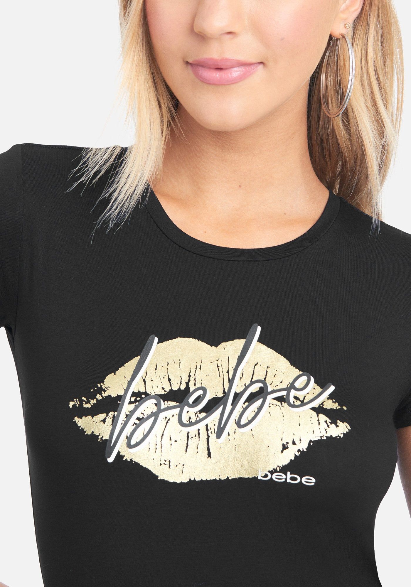 Bebe Logo Cursive Lip Tee sold by Bebe product image thumbnail 4