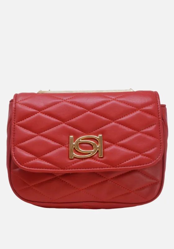Abigail Smooth Flap Shoulder Bag sold by Bebe