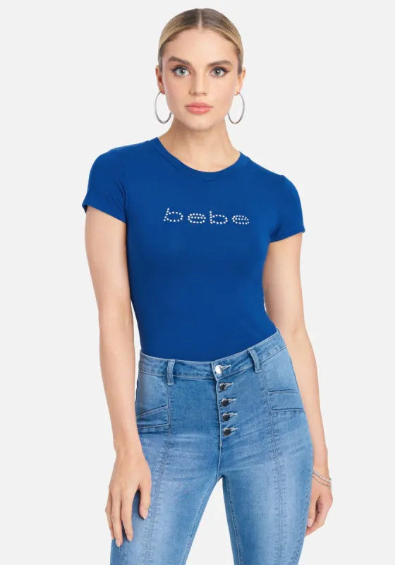 Crystal Logo Short Sleeve Tee sold by Bebe