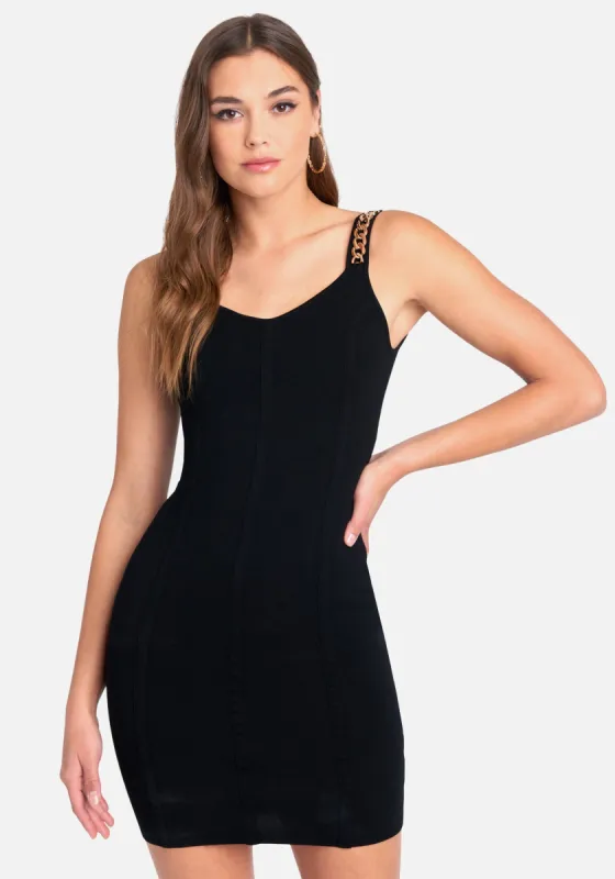 Chain Strap Bodycon Dress sold by Bebe