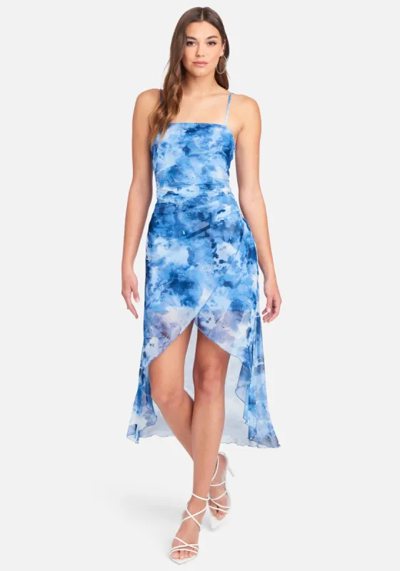 High Slit Flare Dress sold by Bebe