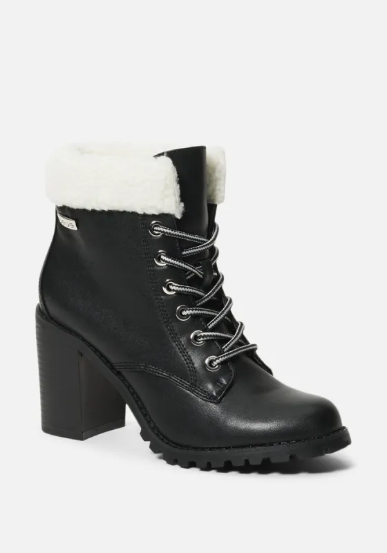 Kimmberly Lace Up Bootie made by Bebe