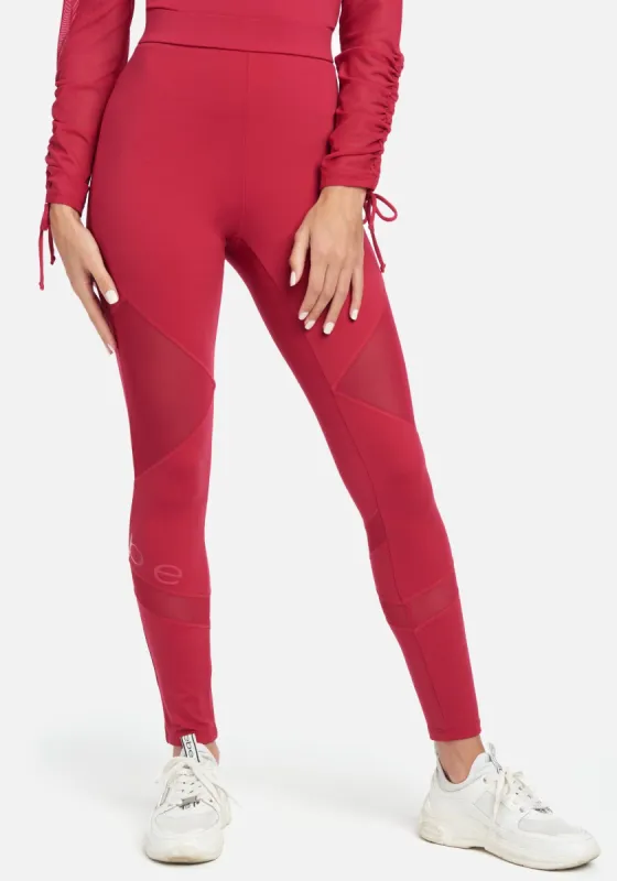 Bebe Logo Mesh Knit Leggings sold by Bebe