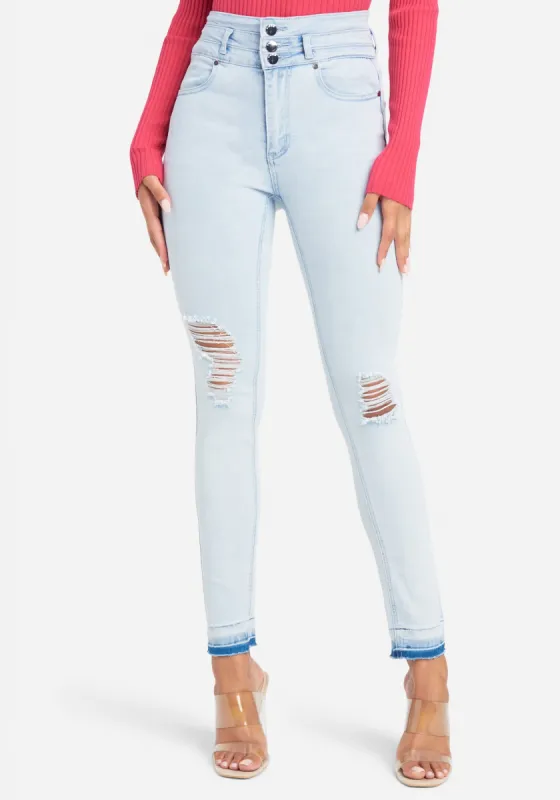 Multi Loop High Waist Jeans sold by Bebe