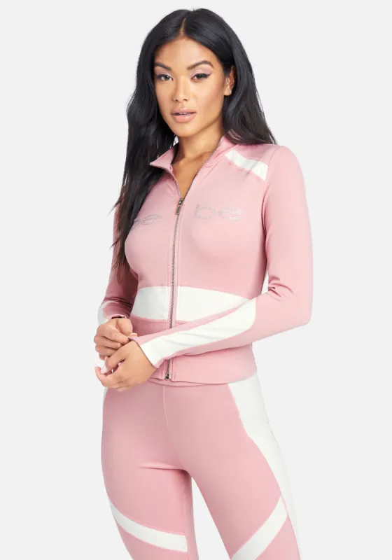 Bebe Logo Color Block Crop Jacket sold by Bebe