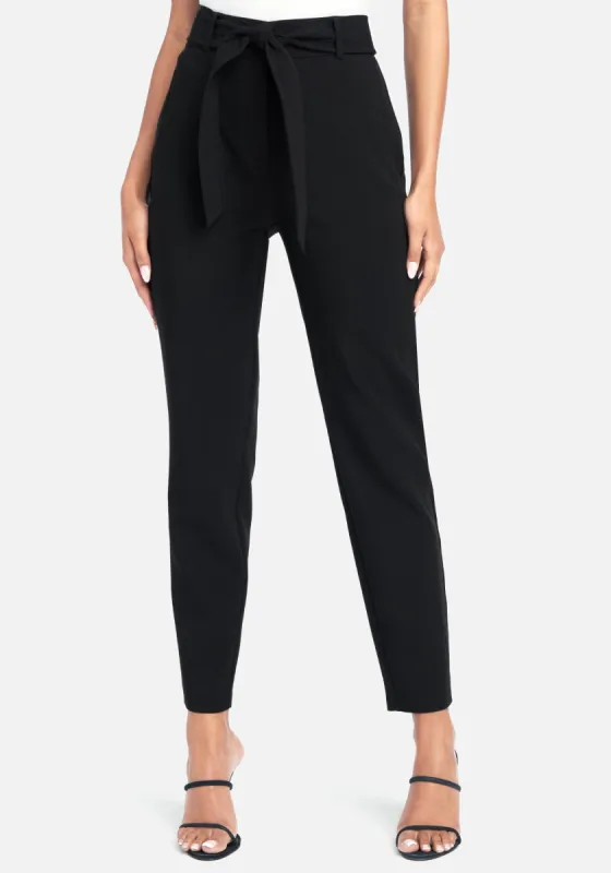 Stretch Till Bow Belt Pant sold by Bebe