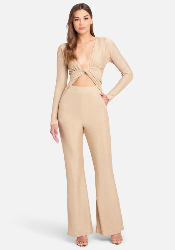 Sparkle Knot Front Jumpsuit sold by Bebe