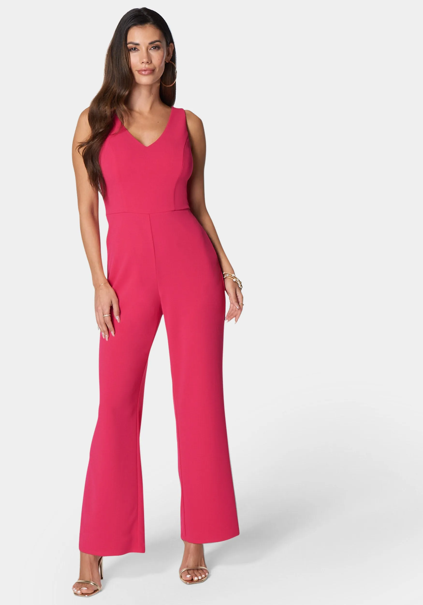 V Neck Core Jumpsuit sold by Bebe