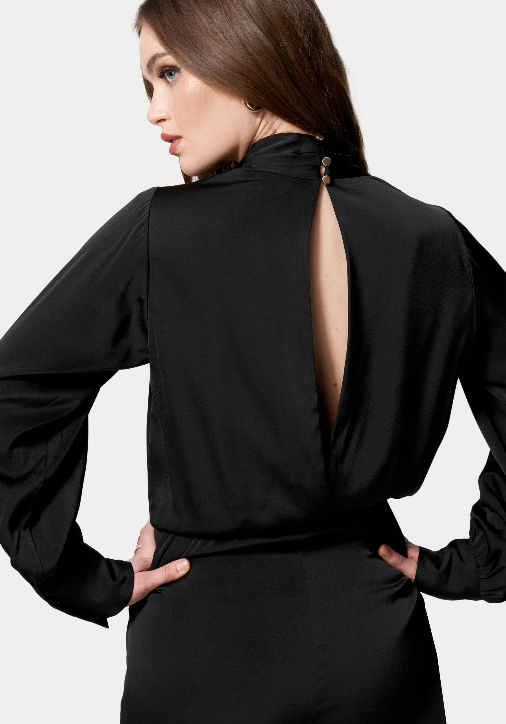 Surplice Drapey Romper sold by Bebe product image thumbnail 4