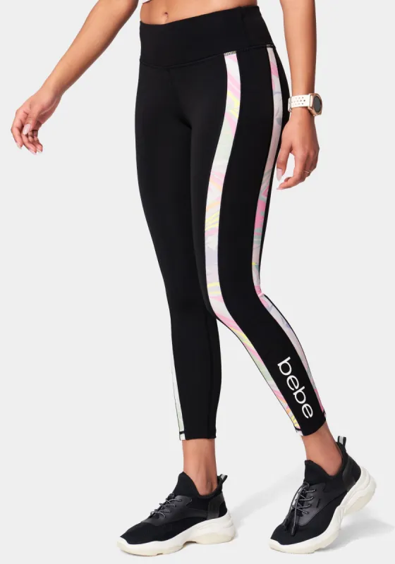 Bebe Legging With Color Block Logo sold by Bebe