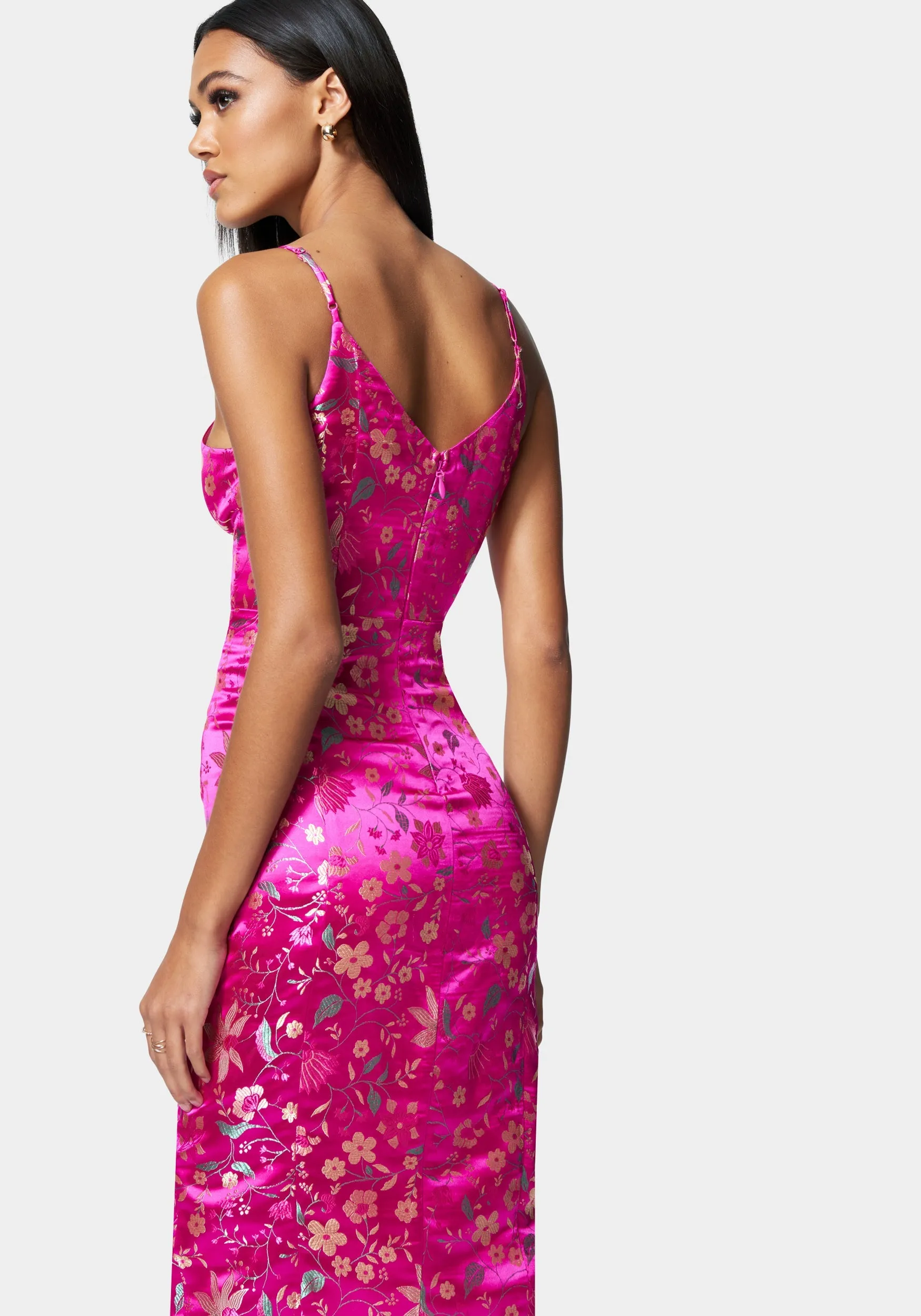 Floral Jacquard Midi Dress sold by Bebe product image thumbnail 3