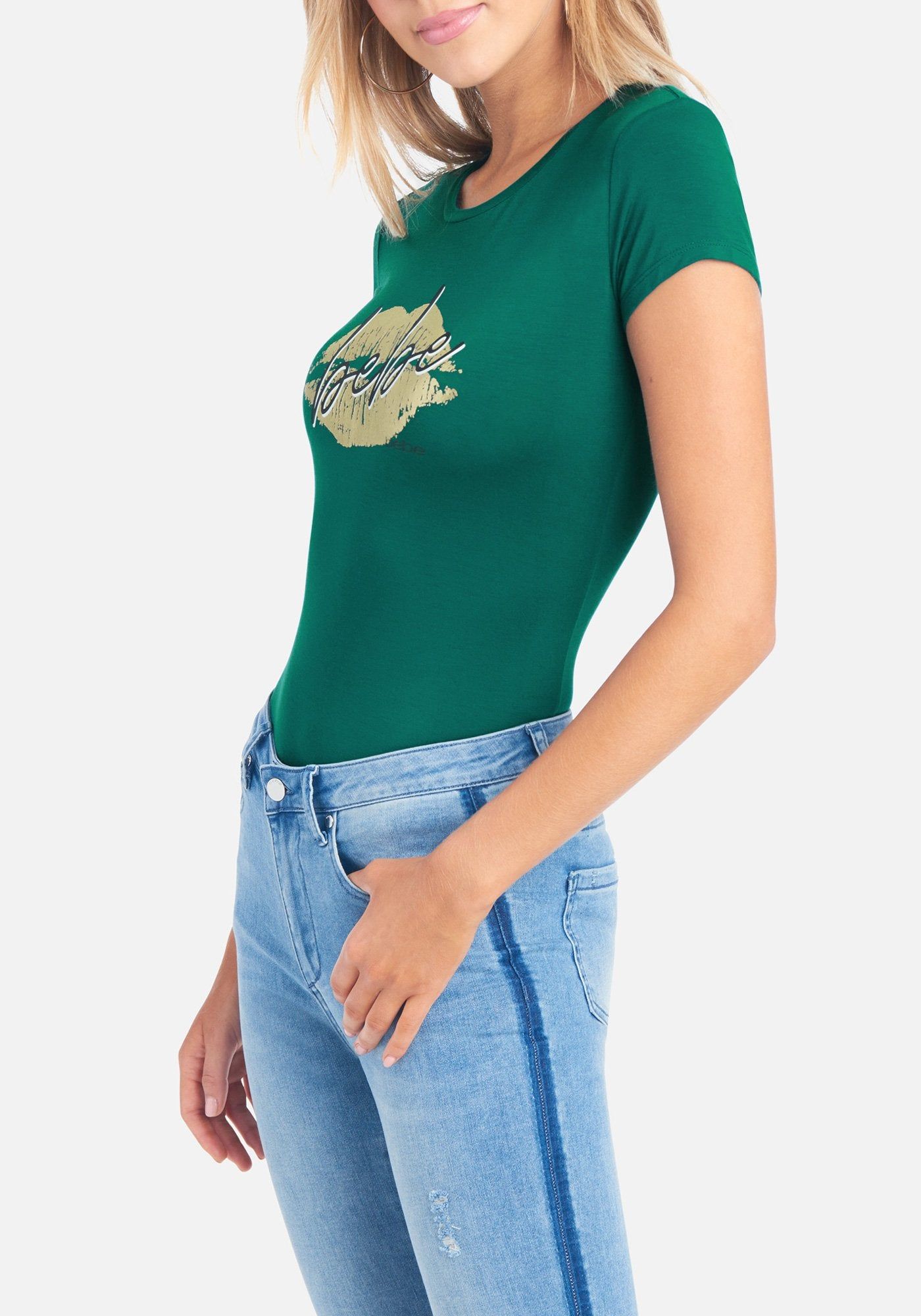 Bebe Logo Cursive Lip Tee sold by Bebe product image thumbnail 2