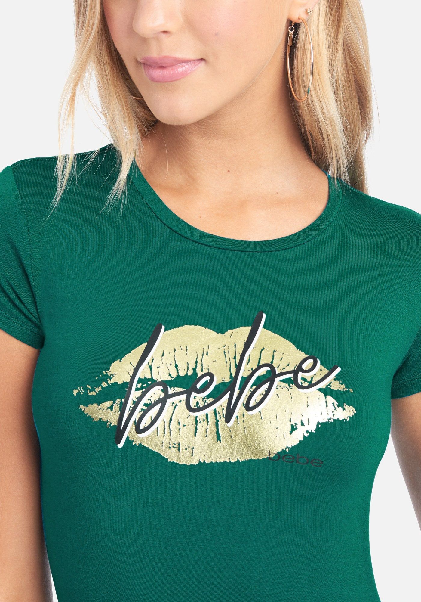 Bebe Logo Cursive Lip Tee sold by Bebe product image thumbnail 4