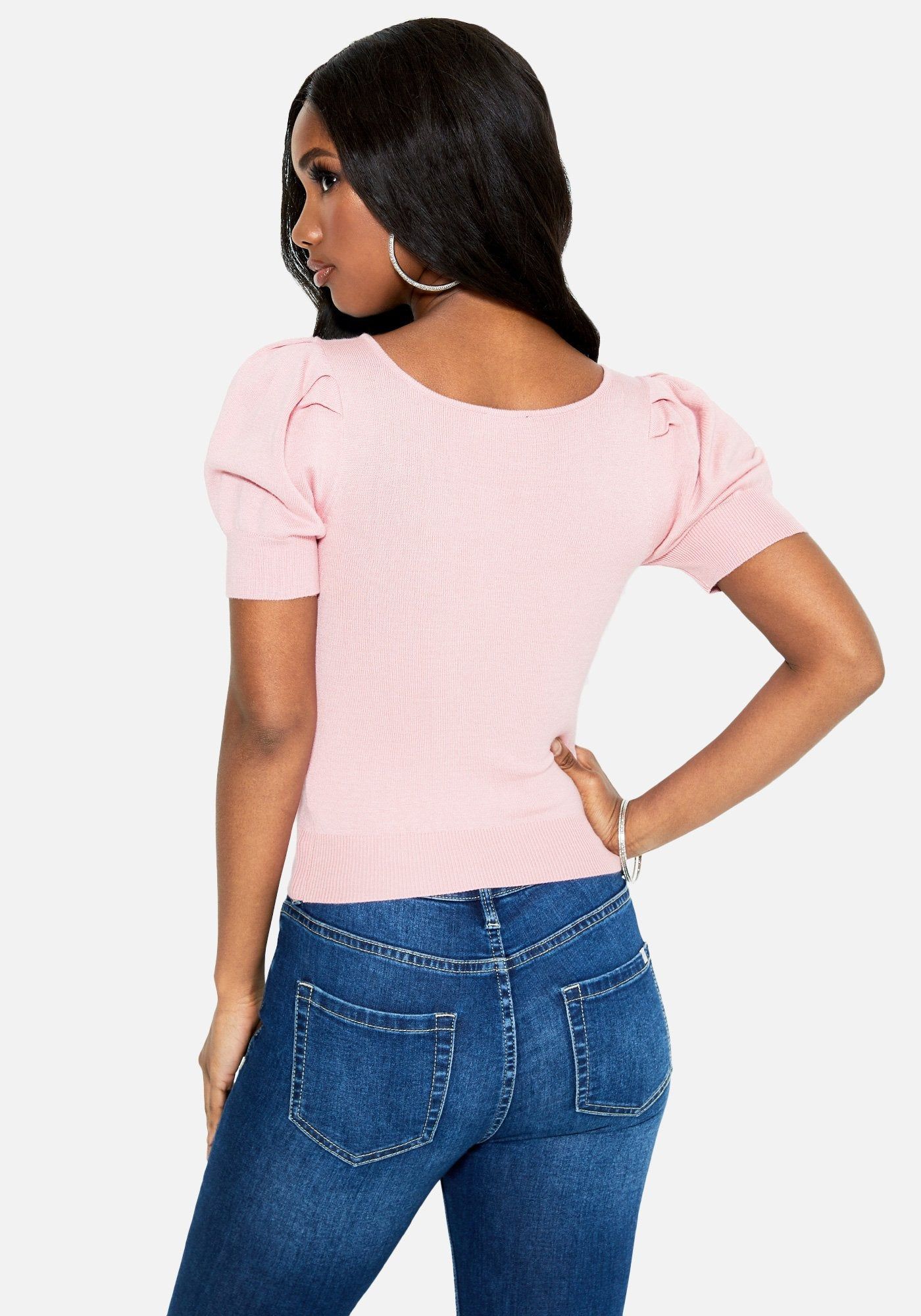 Ruched Sweater Top sold by Bebe product image thumbnail 3