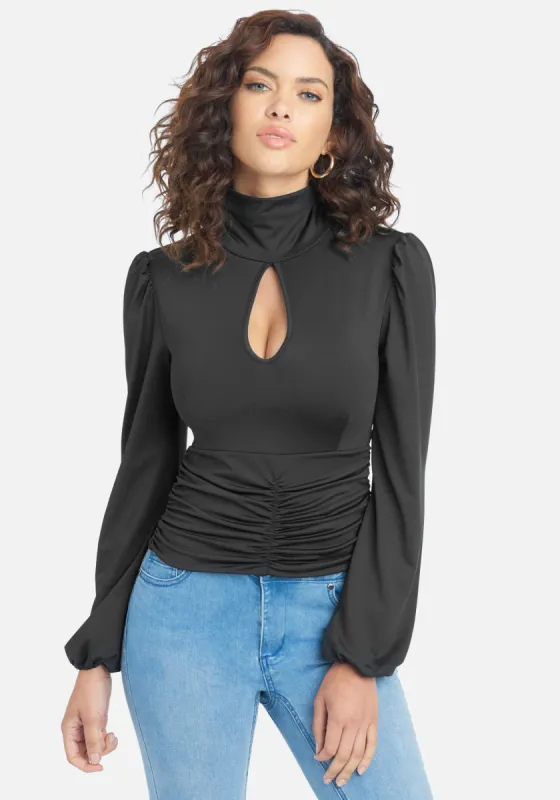 Keyhole Long Sleeve Top sold by Bebe