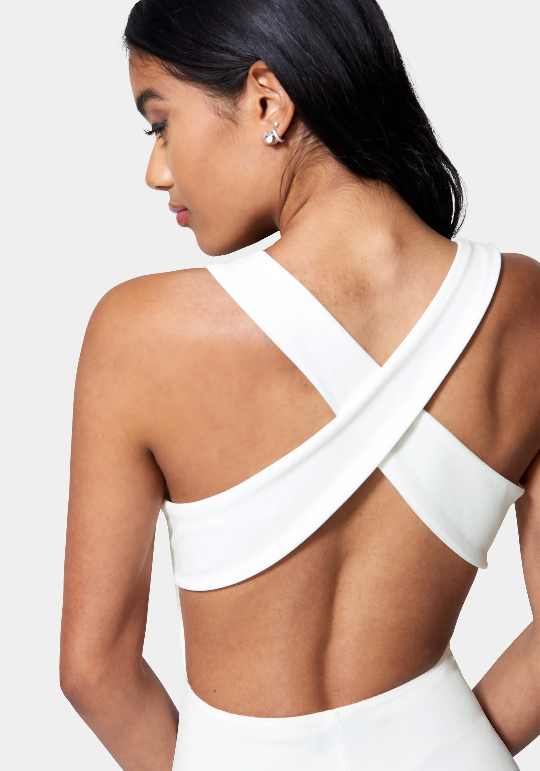 Cross Back Skater Dress sold by Bebe product image thumbnail 4