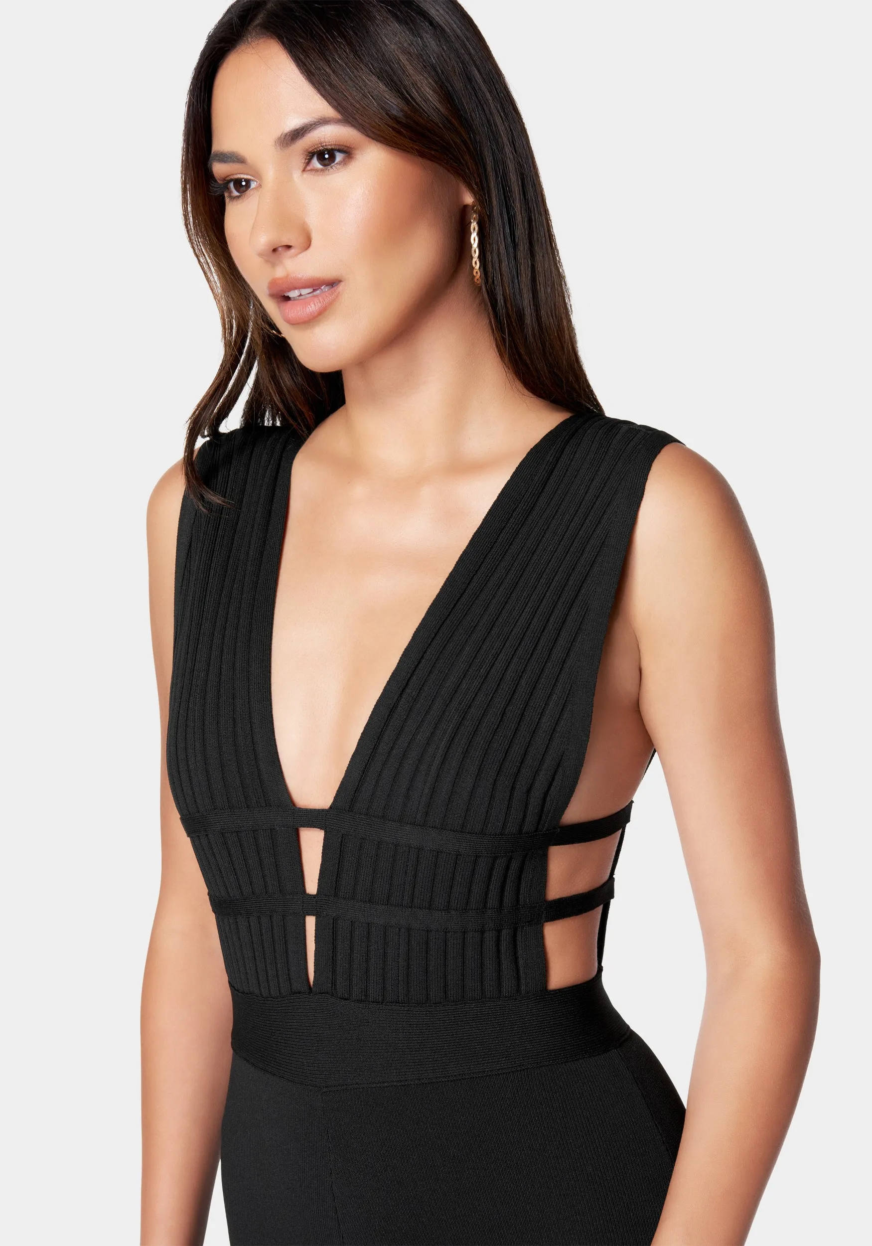 Bandage Plunge Neck Catsuit sold by Bebe product image thumbnail 5