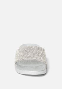 Fonda Studded Slides sold by Bebe
