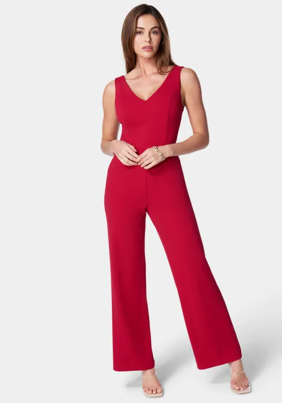 V Neck Core Jumpsuit sold by Bebe