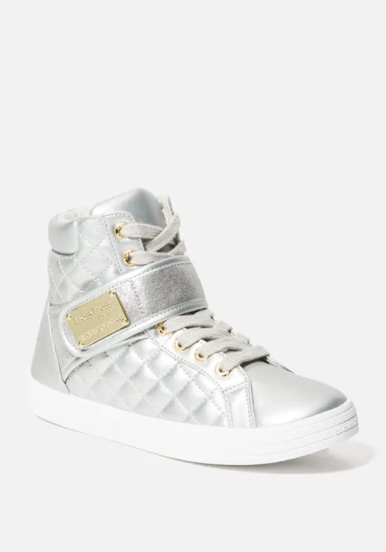 Dianica Quilted High Top Sneakers sold by Bebe