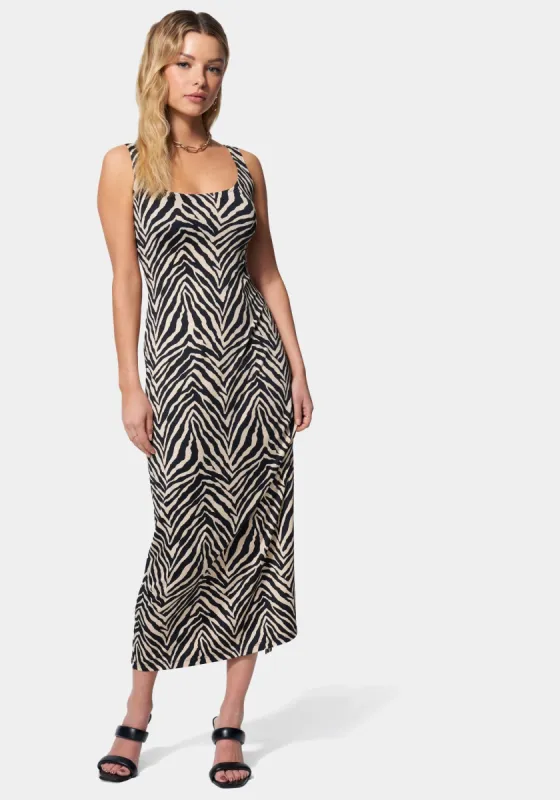 Zebra Maxi Resort Dress sold by Bebe
