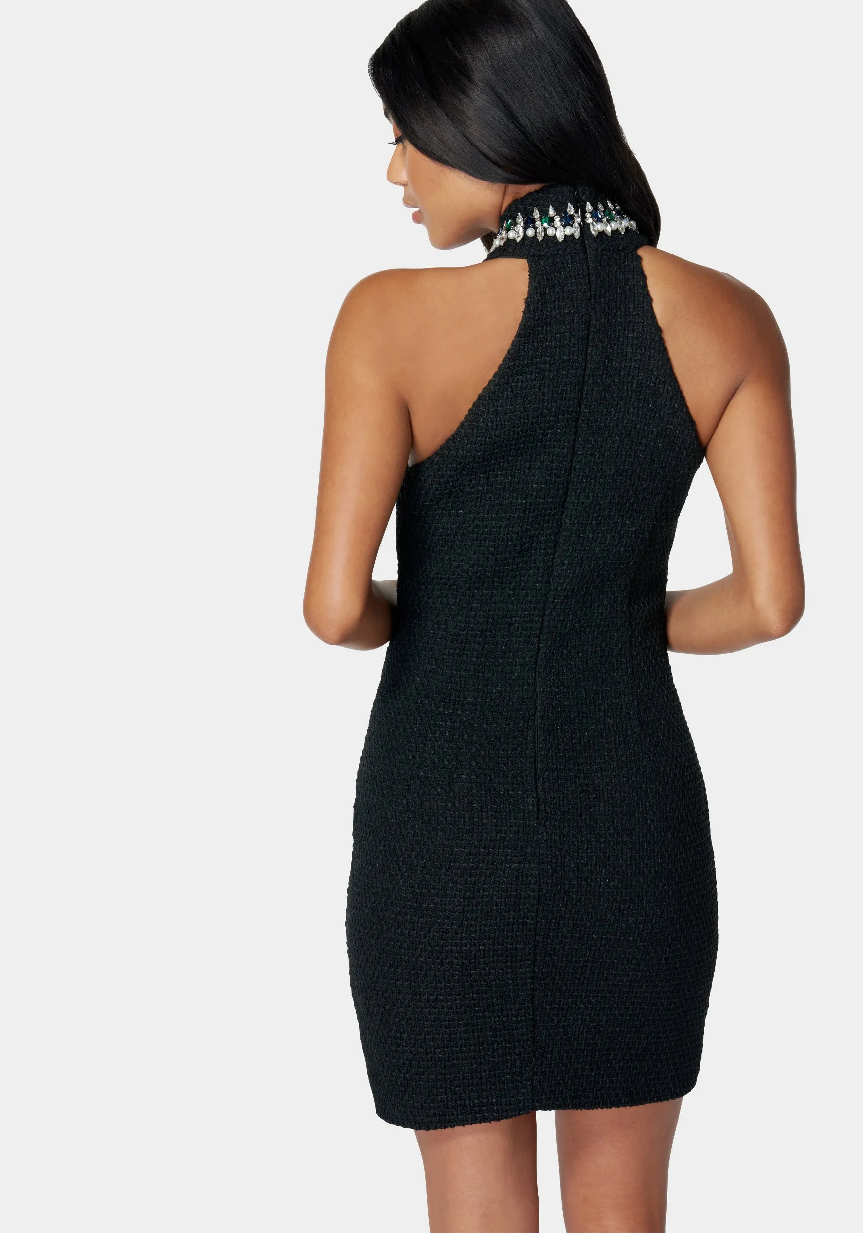 Crystal Knit Halter Neck Dress sold by Bebe product image thumbnail 3