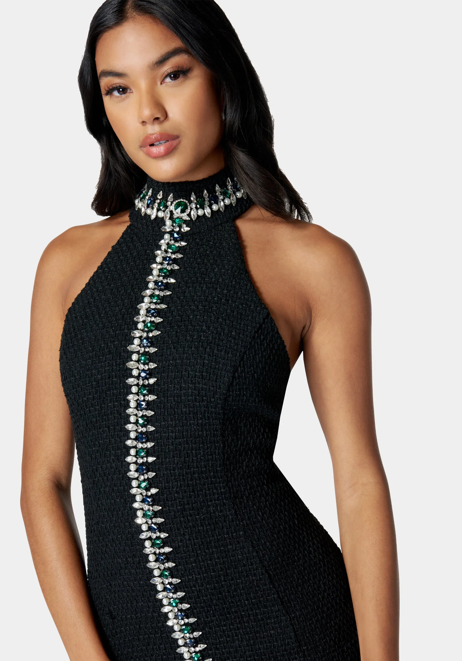 Crystal Knit Halter Neck Dress sold by Bebe product image thumbnail 4