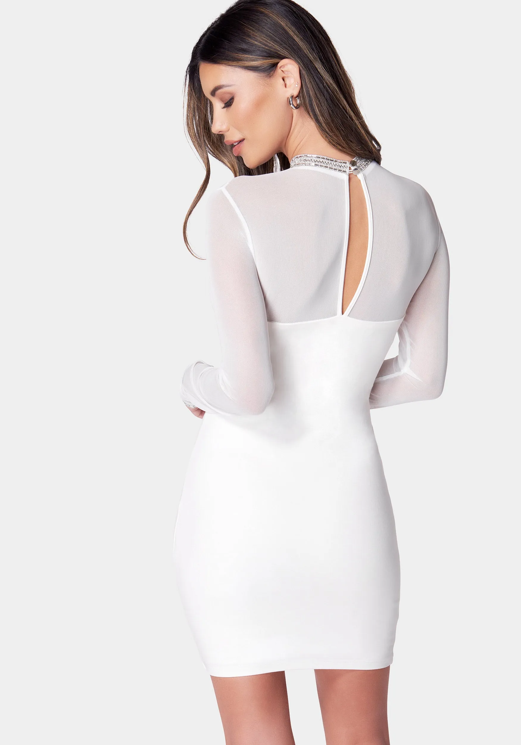 Crystal Mesh Mini Dress sold by Bebe product image thumbnail 3