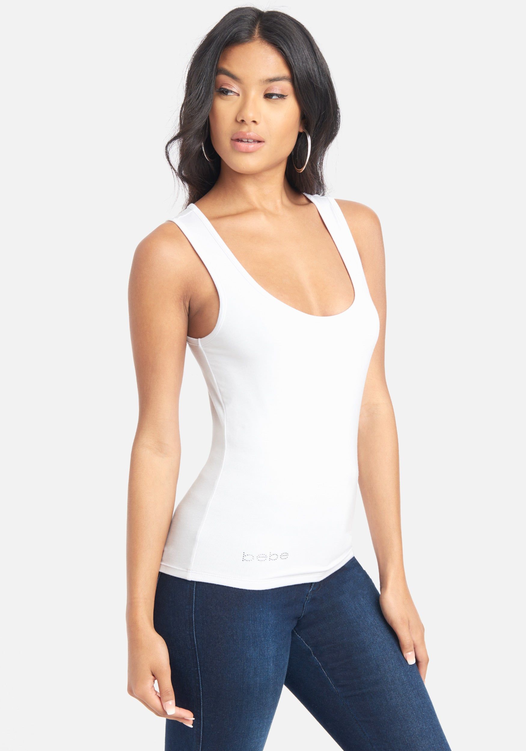 Basic Knit Tank Top sold by Bebe product image thumbnail 2