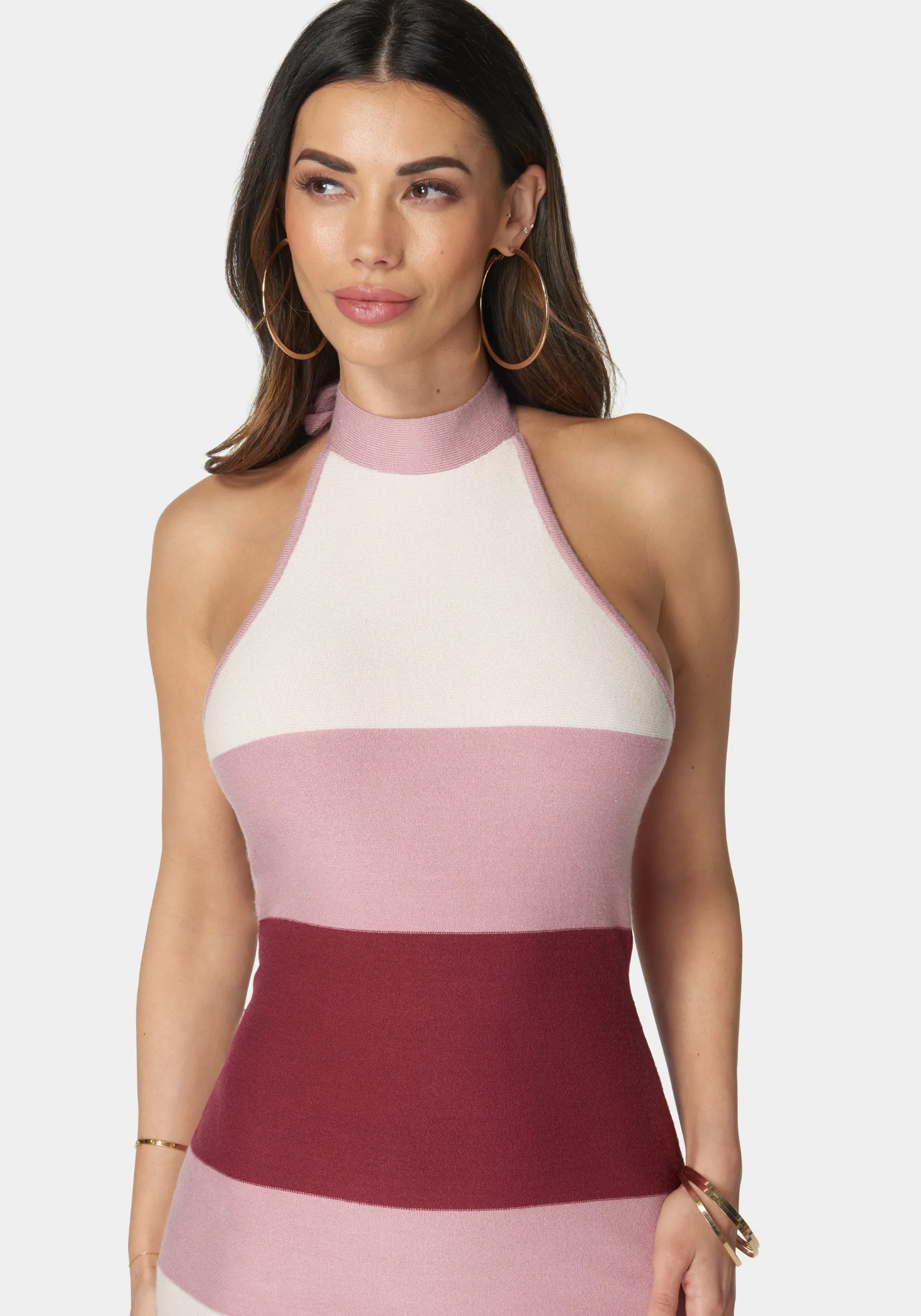 Halter Neck Rib Midi Dress sold by Bebe product image thumbnail 4