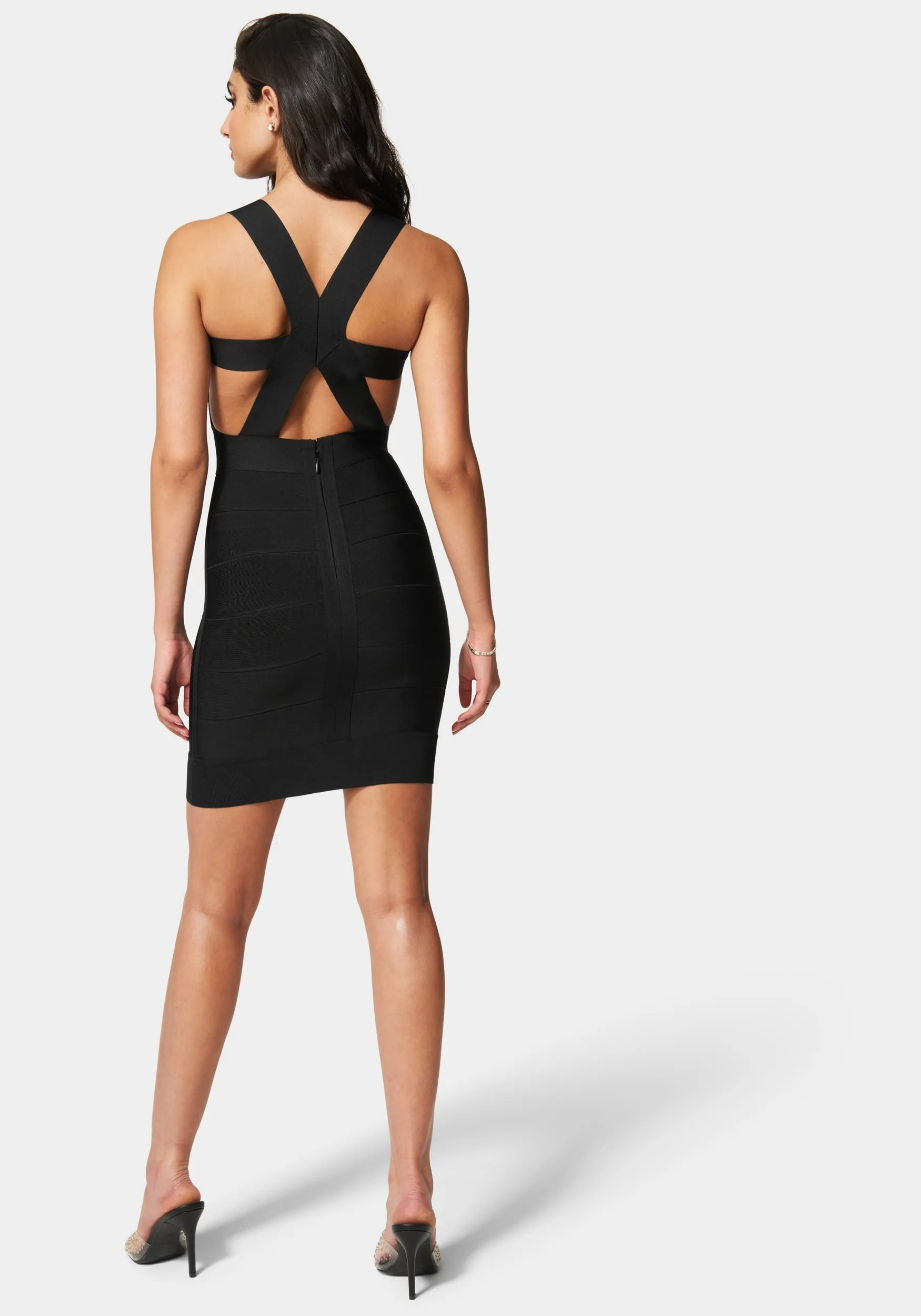 Luxe Bandage X-Back Dress sold by Bebe product image thumbnail 3