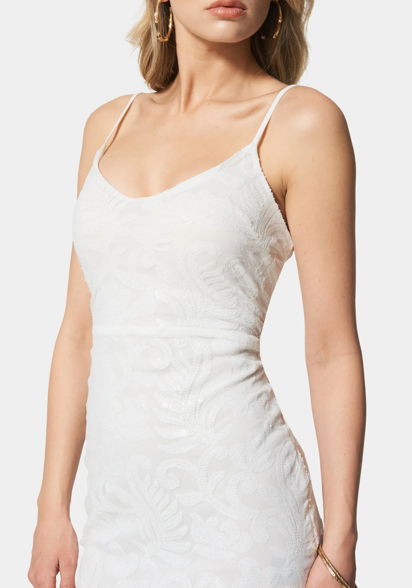 Shine And Shimmer Midi Dress sold by Bebe product image thumbnail 4