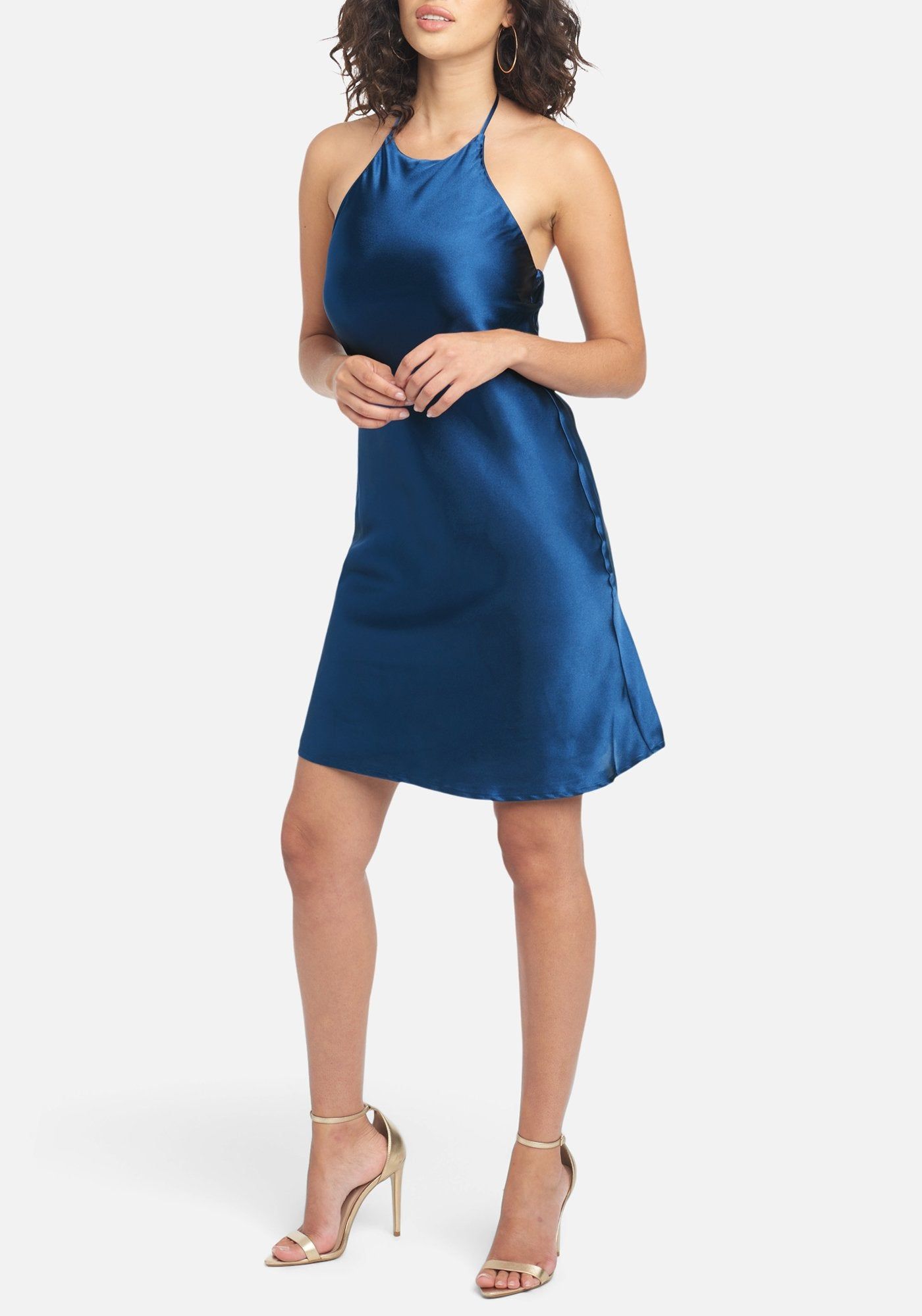 Charm Halter Neck Mini Dress sold by Bebe product image thumbnail 2