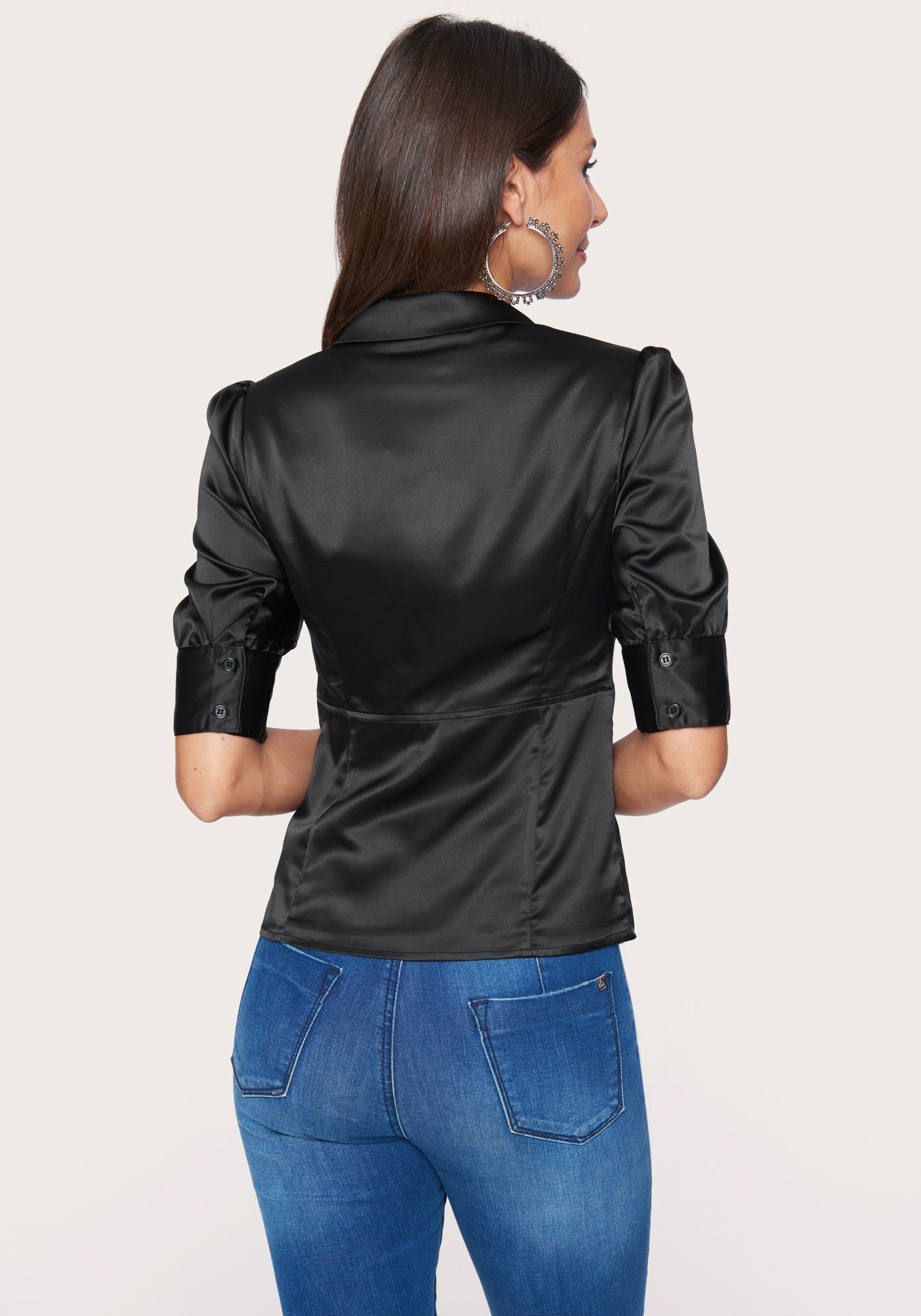 Tie Button Down Blouse sold by Bebe product image thumbnail 3