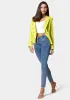 High Waist Patch Pocket Skinny Leg Jeans sold by Bebe