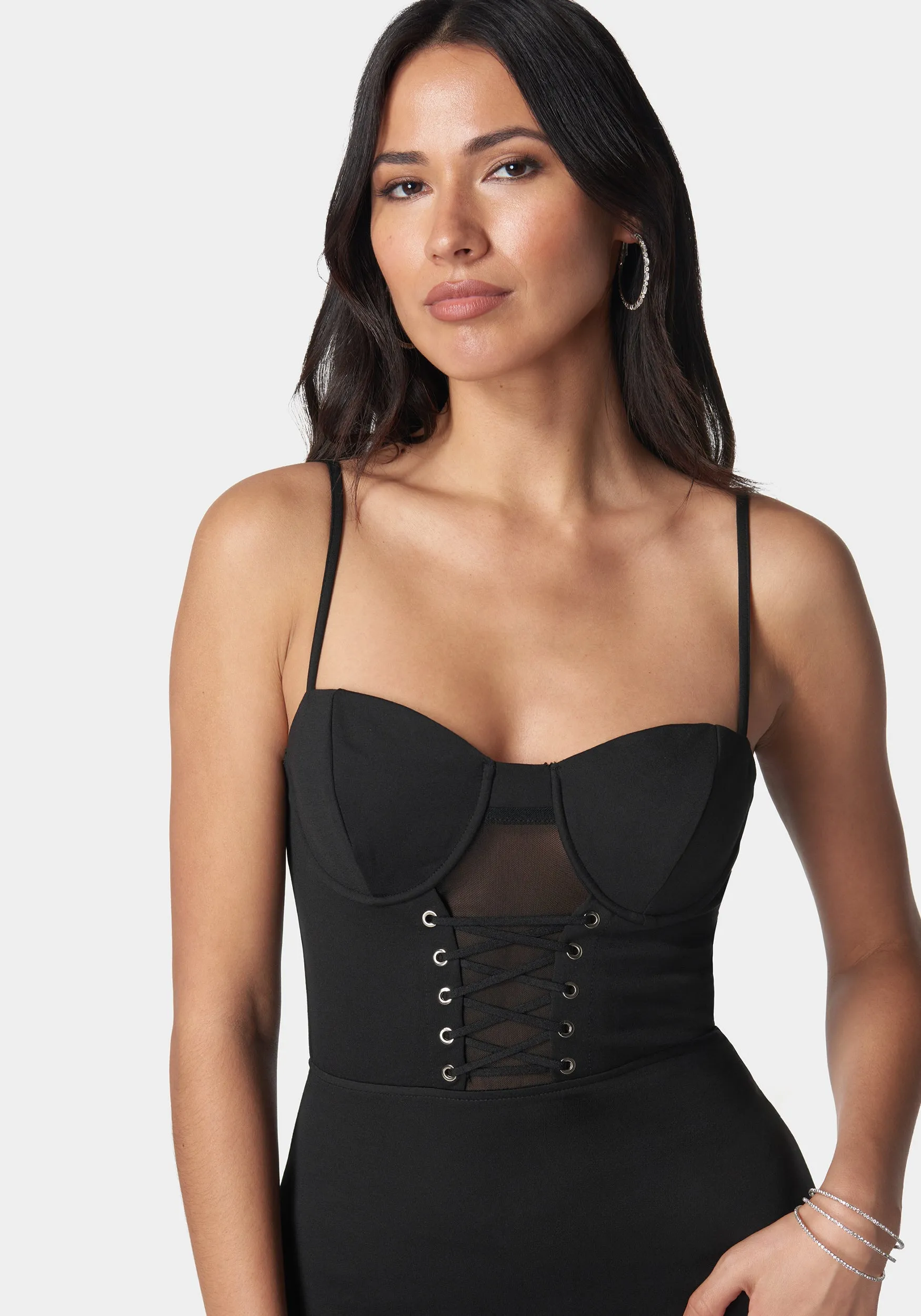 Corset Detail Bodycon Dress sold by Bebe product image thumbnail 4
