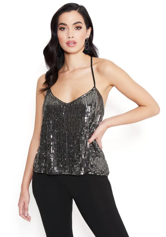 Sequin Tank Top sold by Bebe