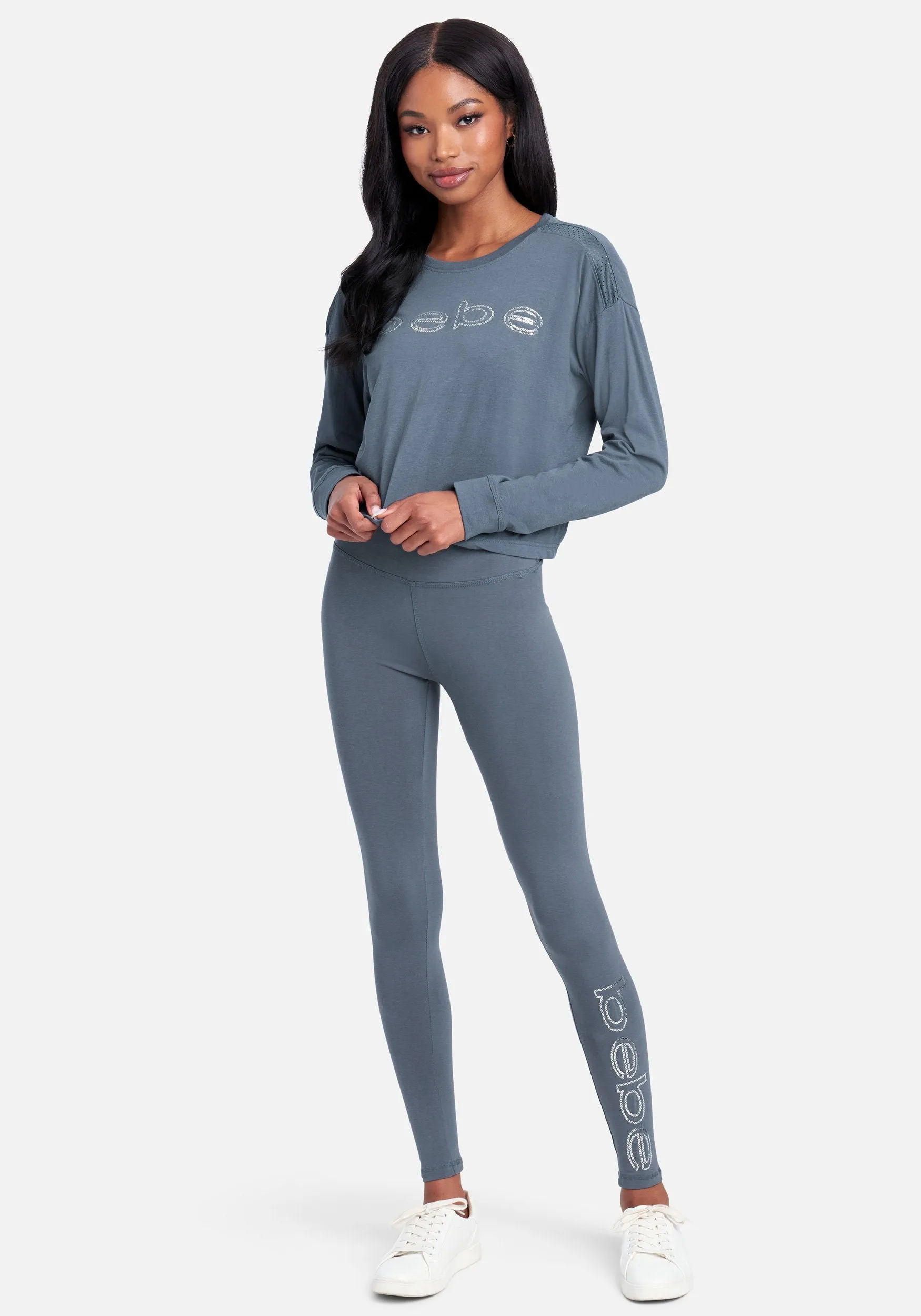 Bebe Sport Sequin Logo Legging sold by Bebe product image thumbnail 2