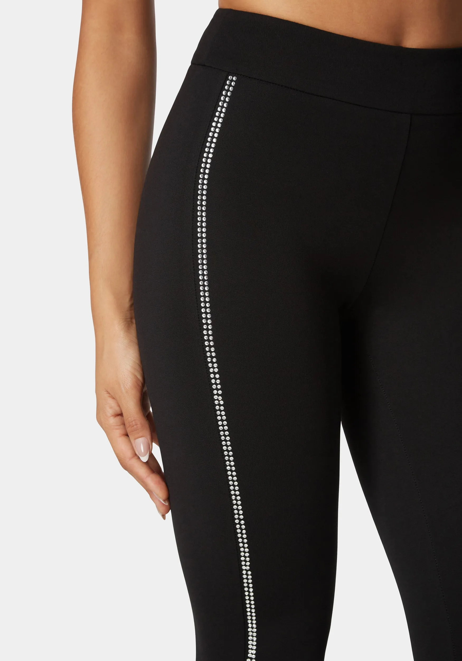 High Waist Rhinestone Detail Pdr Legging sold by Bebe product image thumbnail 4