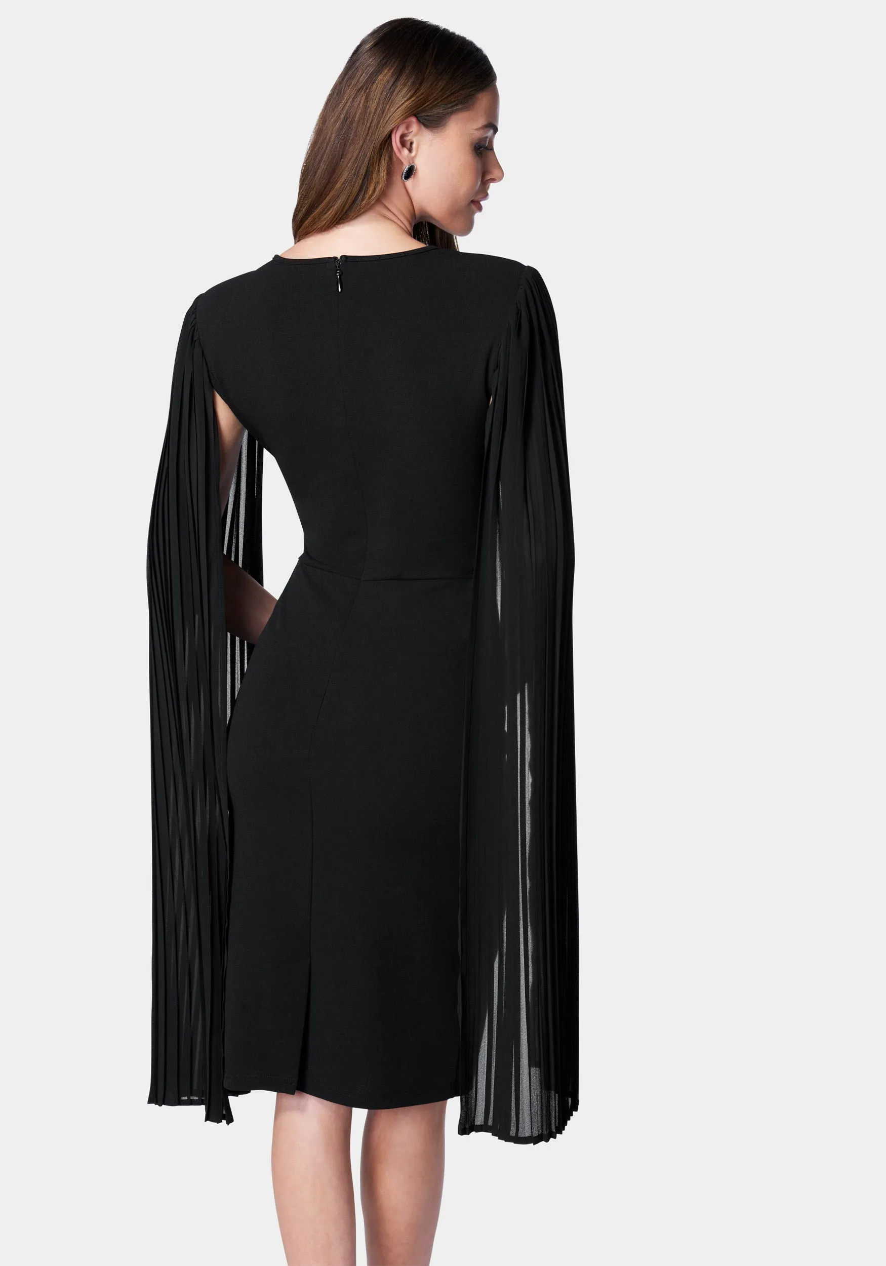 Cape Sleeve Midi Dress sold by Bebe product image thumbnail 3