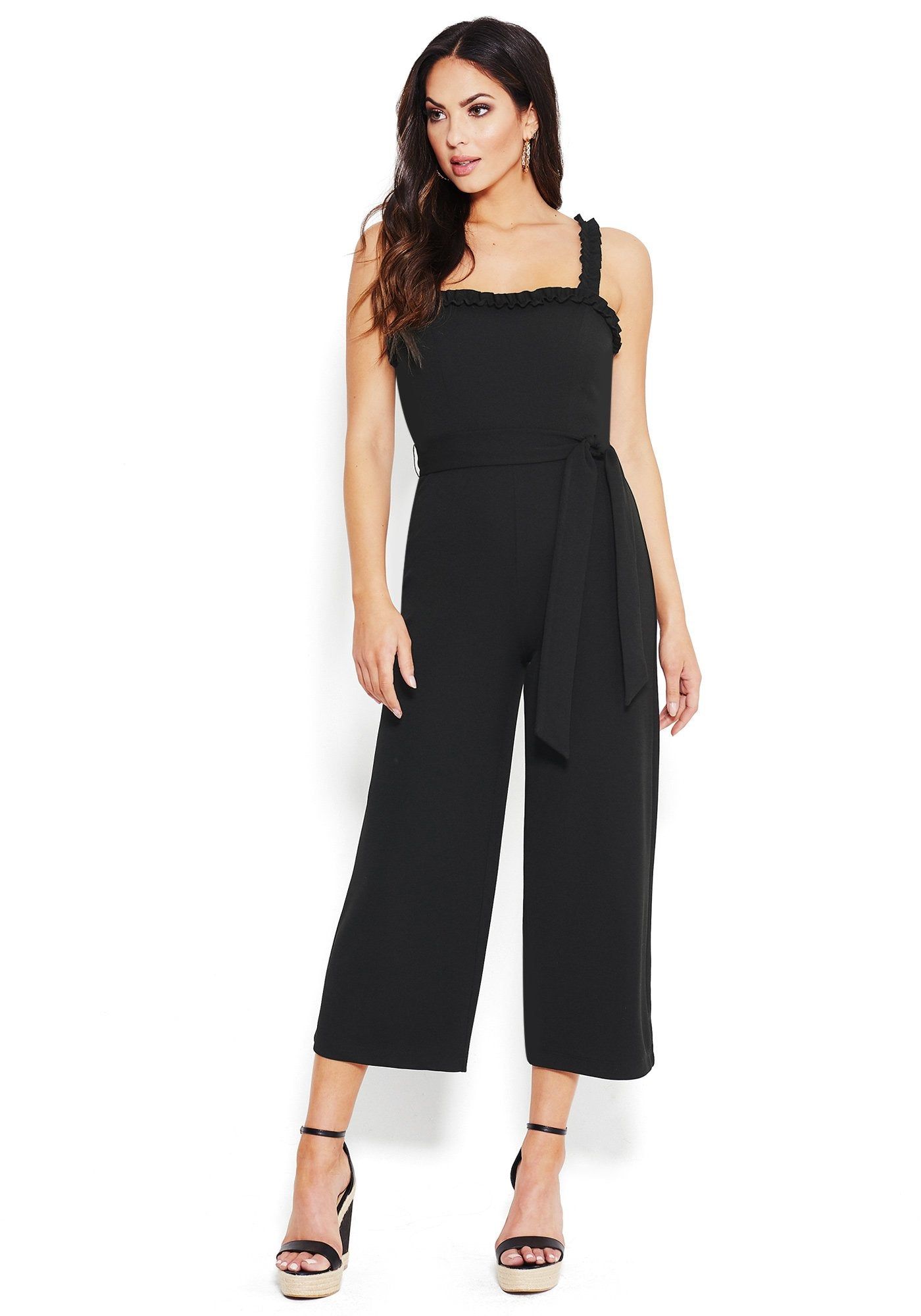 Waist Tie Culotte Jumpsuit sold by Bebe