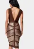 Sequin Bandage Strappy Midi Dress sold by Bebe