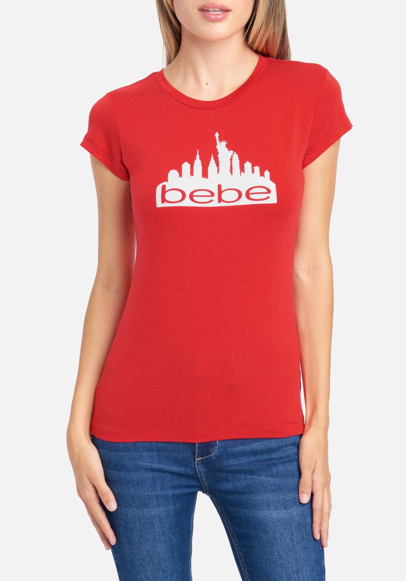 Bebe Logo Ny Screen Tee sold by Bebe