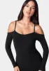 Cold Shoulder Knit Midi Dress sold by Bebe