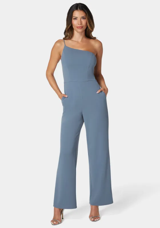 One Shoulder Core Jumpsuit sold by Bebe