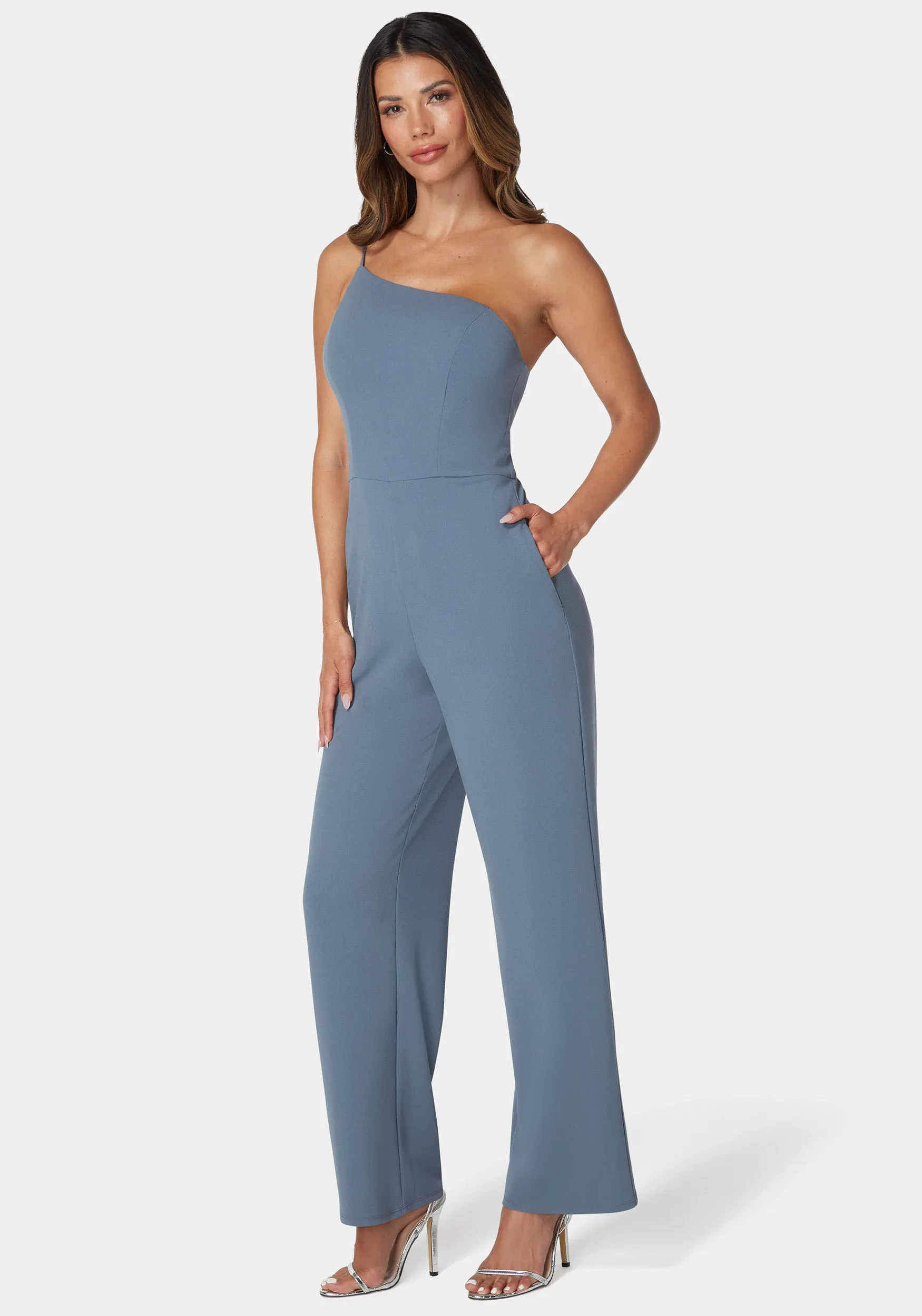 One Shoulder Core Jumpsuit sold by Bebe product image thumbnail 2