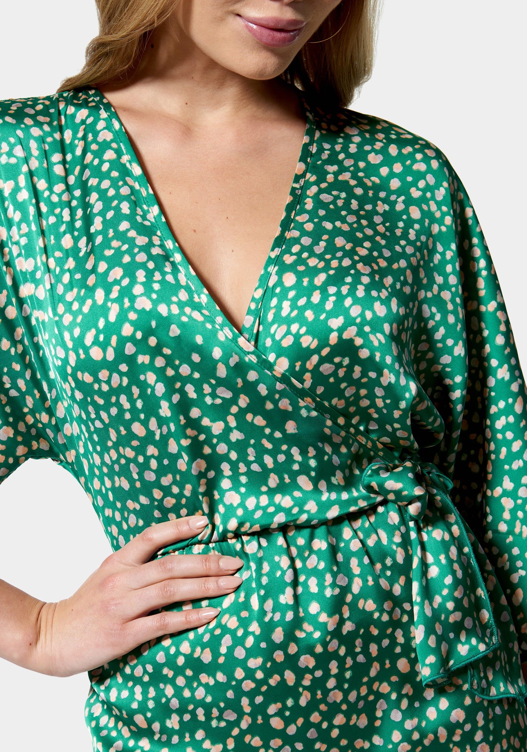 Printed Satin Kimono sold by Bebe product image thumbnail 4