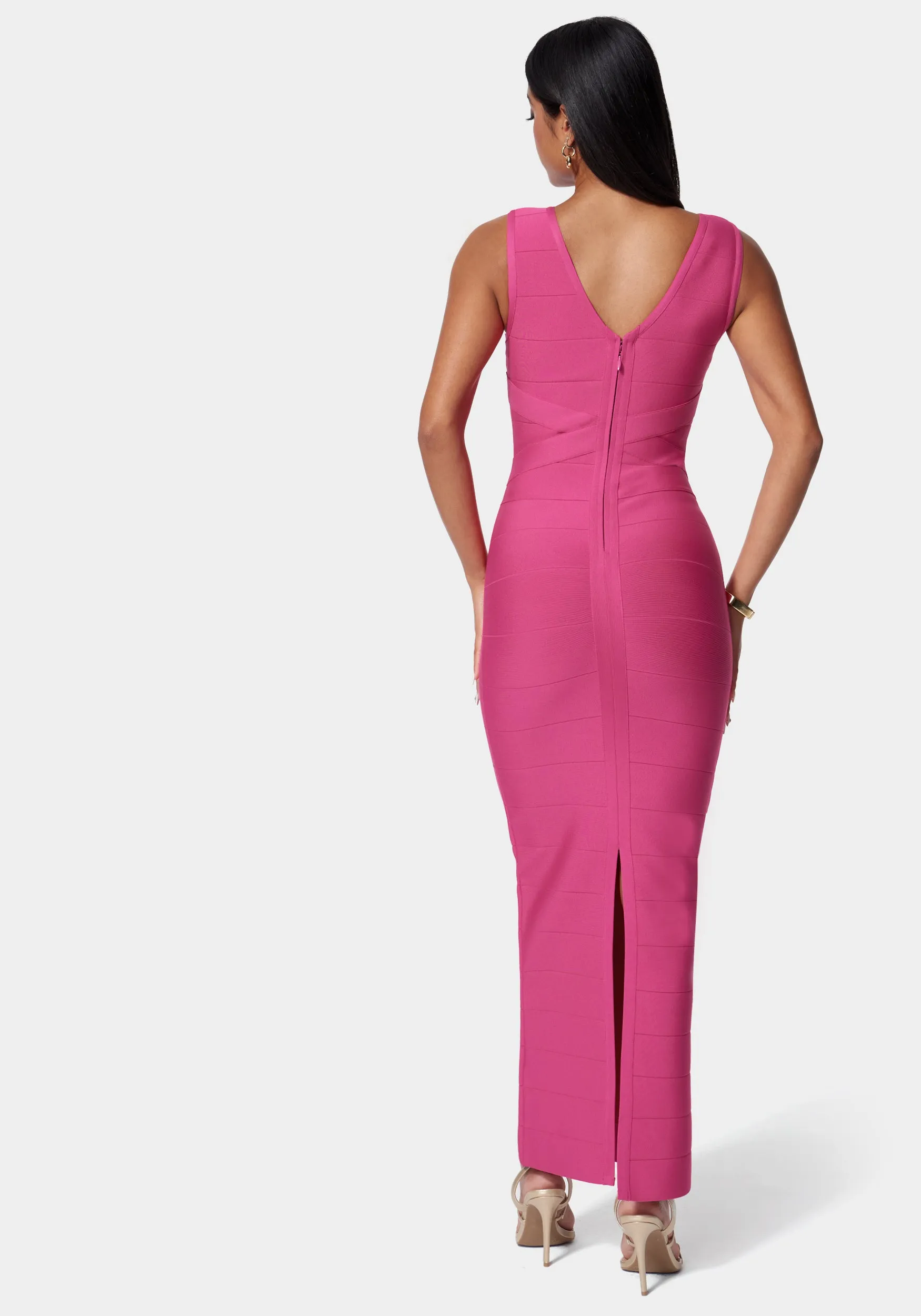Luxe Bandage Double V Gown sold by Bebe product image thumbnail 3