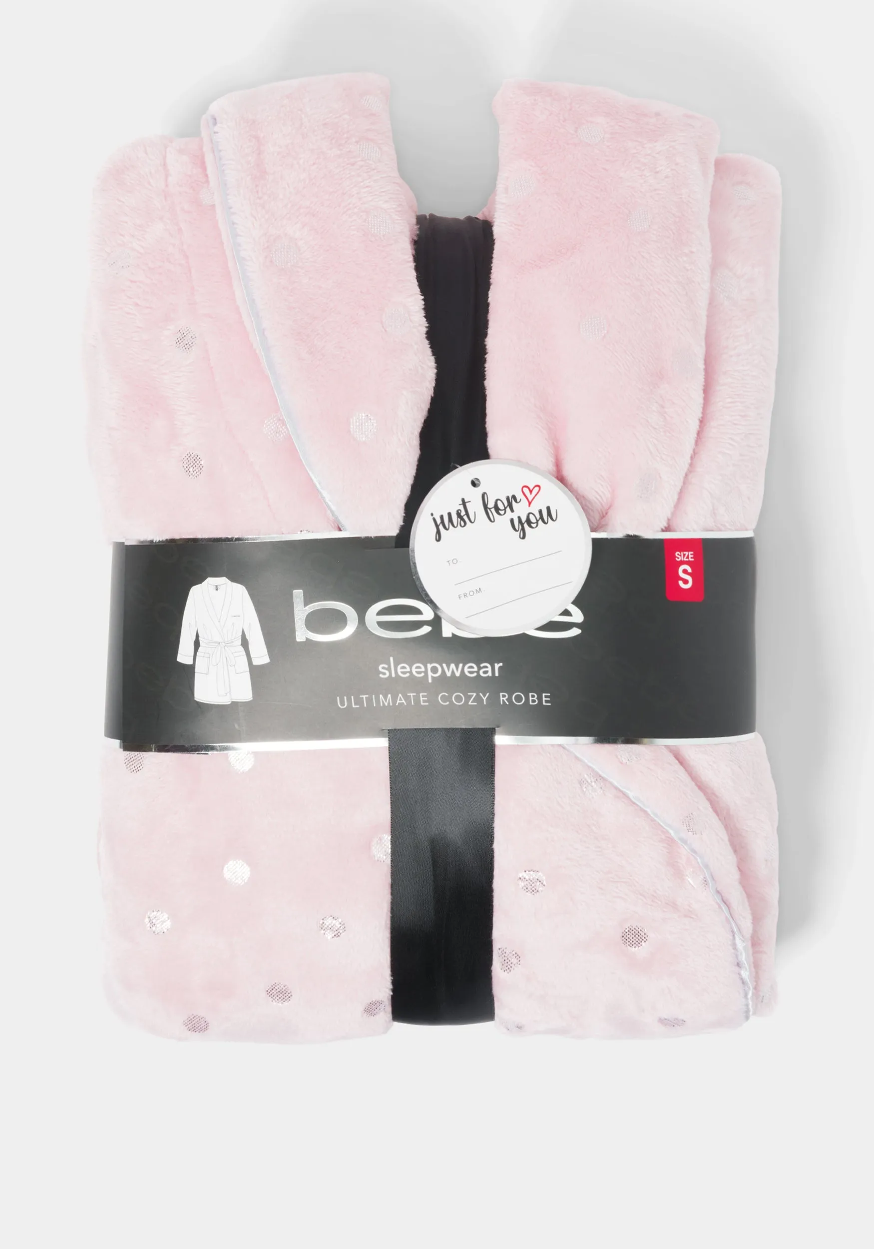 Sliver Foil Plush Robe sold by Bebe product image thumbnail 5